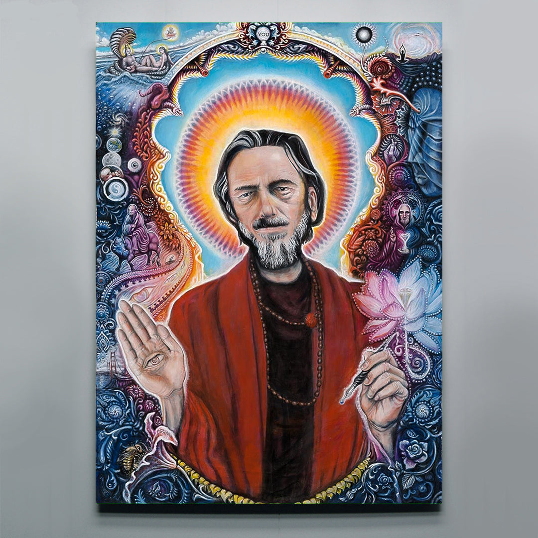 Portrait of Alan Watts - Artdrop